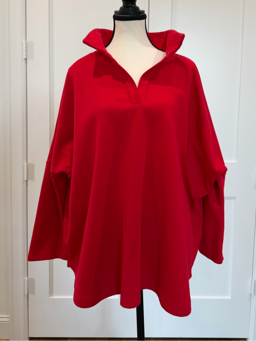 Pomander Place Easy Polo Swing Sweatshirt Red XL/XXL